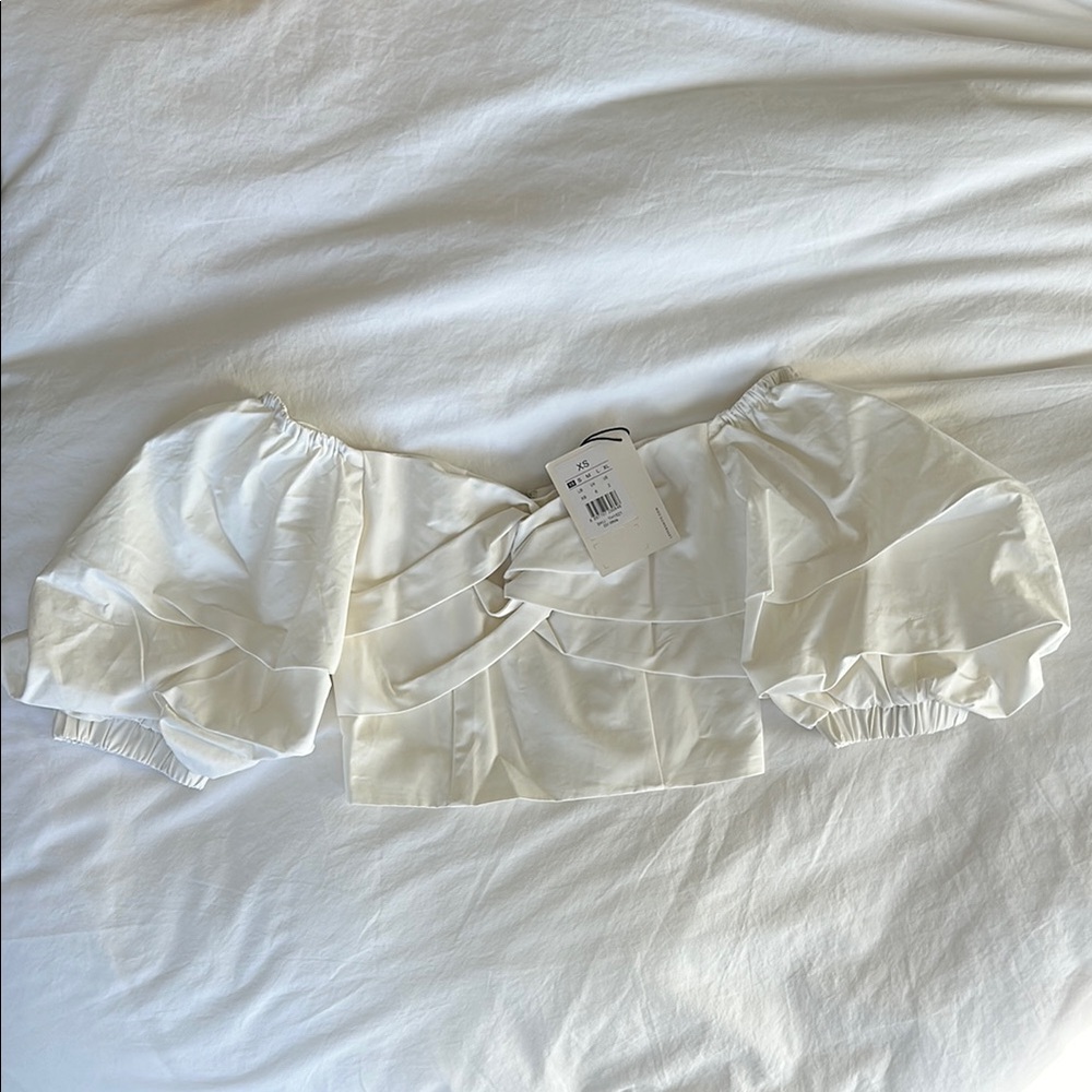 Oliviah Front Knot Bustier Crop Top